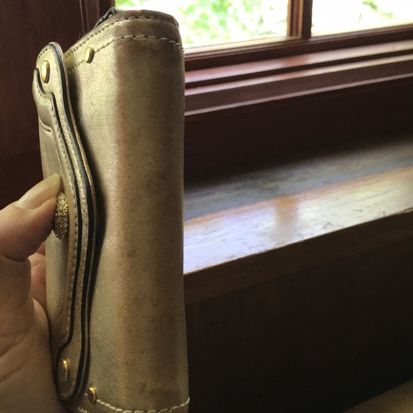 Gold Juicy leather pouch/wallet - Picture 6 of 8